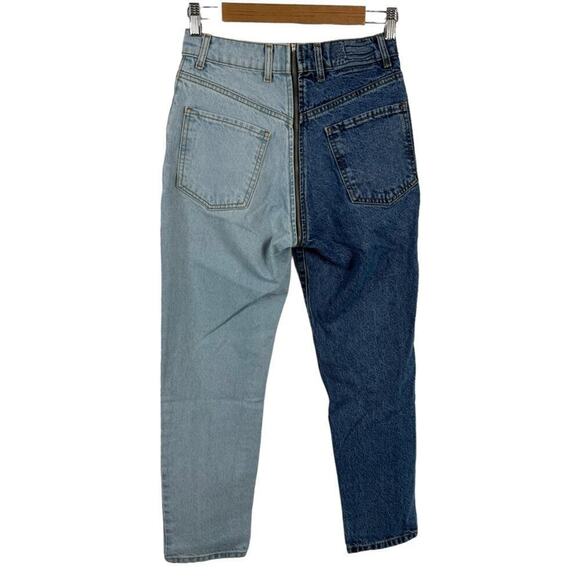 Revice Yin Yang High Waisted Two-Tone Crop Jeans Tokyo Wash Size 27 - Picture 8 of 16